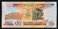 동카리브 East Caribbean States 2015 20 Dollars P53b 미사용