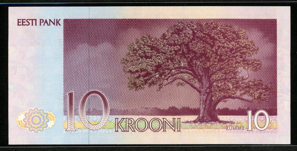 에스토니아 Estonia 1992 10 Krooni,P72b, 미사용