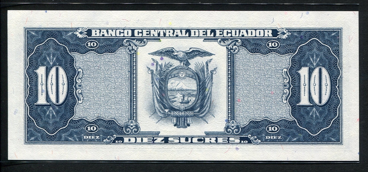 에콰도르 Ecuador 1988 10 Sucres,P121, 미사용