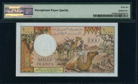 지부티 Djibouti 1991 1000 Francs P37e PMG 66 EPQ 완전미사용