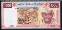 지부티 Djibouti 2005 1000 Francs,P42, 미사용