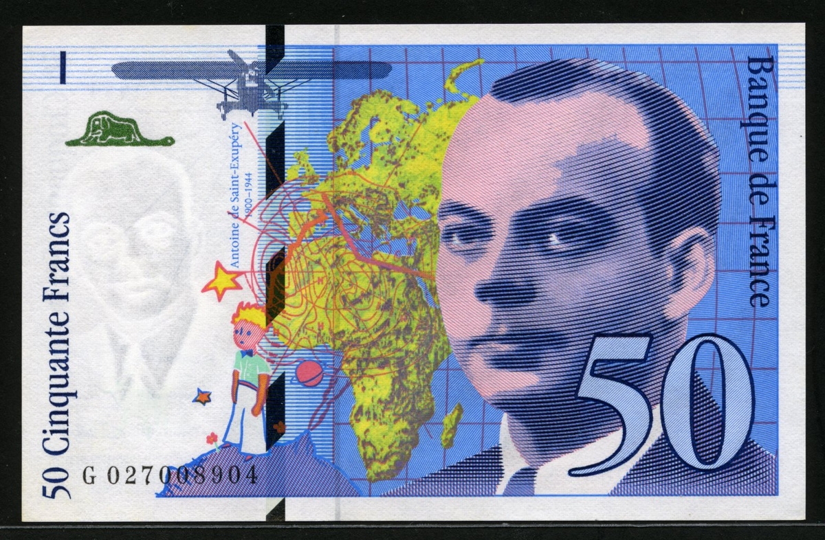 프랑스 France 1994 어린 왕자 50 Francs, P157Aab, 미사용+