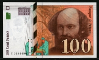 프랑스 France 1997 100 Francs,P158, 미사용