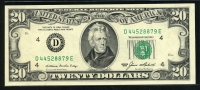 미국 1985년 20달러 미사용