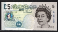 영국 Great Britain 2002-2012 5 Pounds, P391d,Sign Chris Salmon, 미사용