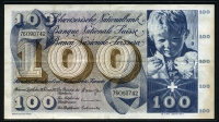 스위스 Switzerland 1971 100 Franken P49l 미품