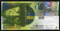 스위스 Switzerland 1994 50 Franken P68a 미사용