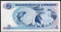 짐바브웨 Zimbabwe 1980 2 Dollars P1a Sign 1, 미사용+