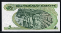 짐바브웨 Zimbabwe 1983 5 Dollars, P2c, 미사용+