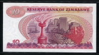 짐바브웨 Zimbabwe 1983,10 Dollars, P3d, 미사용+