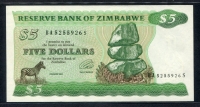 짐바브웨 Zimbabwe 1994 5 Dollars,P2d,미사용+