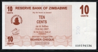 짐바브웨 Zimbabwe 2006 10 Cents, AA, P35, 미사용