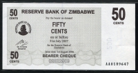 짐바브웨 Zimbabwe 2006 50 Cents, P36 미사용+