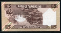 잠비아 Zambia 1980-1988 5 Kwacha,P25c, 미사용