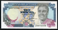 잠비아 Zambia 1989-1991 10 Kwacha,P31b, 미사용