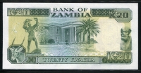 잠비아 Zambia 1989-1991 20 Kwacha, P32b, 미사용