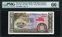 서 사모아 Western Samoa 1967 10 Tala,P18d, Sign 4, PMG 66 EPQ 완전미사용
