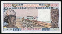 서아프리카 West African States 1978 5000 Francs, P108Ab, 미사용
