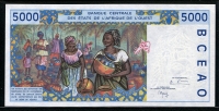 서아프리카 West African States 1999 5000 Francs,P313Ci, 미사용