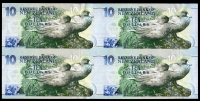 뉴질랜드 New Zealand 1992-1997 10 Dollars P178d 4장 연결권 미사용
