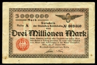 독일 Germany 1923 3 Million Mark S1283 미품