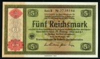 독일 Germany 1934 5 Reichsmark P207 미사용