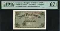 독일 Germany 1940-1945 2 Reichsmark PR137a PMG 67 EPQ 퍼펙트 완전미사용