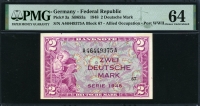 독일 Germany Federal Republic 1948 2 Deutsche Mark P3a PMG 64 미사용
