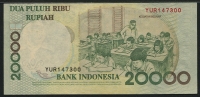 인도네시아 Indonesia 1998(2001) 20000 Rupiah, P138, 미사용