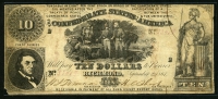 미국 남부 동맹 1861년 10 달러 P29 보품