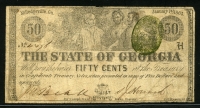 미국 1863년 50센트 조지아주, 밀리지빌, 보품