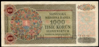 체코슬로바키아 Czechoslovakia 1940(1945) 1000 Korun,P56s,Specimen ,미품