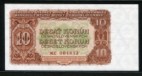 체코슬로바키아 Czechoslovakia 1953,10 Korun,,P83b, 미사용