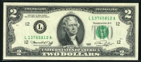 미국 1976년 행운의 2달러 미사용