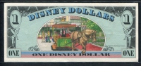 미국 1988년 $1 디즈니 달러 DIS11 디즈니월드 Block D-A 미키,Main Street USA 미사용