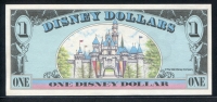 미국 1990년 $1 디즈니 달러 DIS18 디즈니월드 Block D-A 미키,미사용