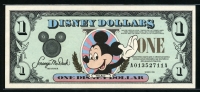 미국 1994년 $1 디즈니 달러 DIS33 디즈니랜드 Block A-A 미키,미사용(-)