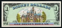 미국 1996년 $1 디즈니 달러 DIS41 디즈니랜드 Block A-A 미키,미사용+