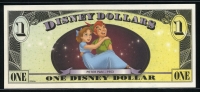 미국 2013년 $1 디즈니 달러 DIS164 디즈니월드,Block D,후크 선장,미사용