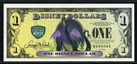 미국 2013년 $1 디즈니 달러 DIS165 디즈니월드,Block D,말레피센트 드래곤, 미사용