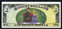 미국 2013년 $1 디즈니 달러 DIS165 디즈니월드,Block D,말레피센트 드래곤, 미사용
