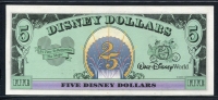 미국 1997년 $5 디즈니 달러 DIS48 디즈니랜드 Block A-A.구피(Goofy), 미사용