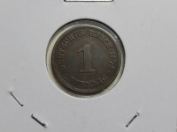 독일 Germany 1874-A Pfennig, 빌헬름 1세, KM#1, 2g, Copper, 17.5mm, 갈색 미사용