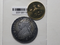 프랑스 France 1790 A 1/2 Ecu (44 Sols) / KM#562.1 / 14.74g, / 0.917 은화 / 루이 16세 / 준미사용