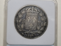 프랑스 France 1827-L 5 Francs 샤를 10세 / KM#728.8 / 25g / 0.9 은화 XF 45 극미품+