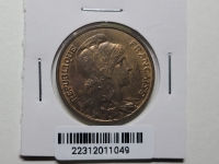 프랑스 France 1899 10 Centimes / KM#843 / 10g / Bronze / 30mm /  Red Brown 미사용