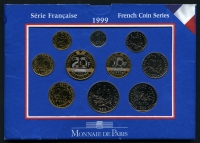프랑스 France 1999 Monnaie de Paris 10종 민트 세트