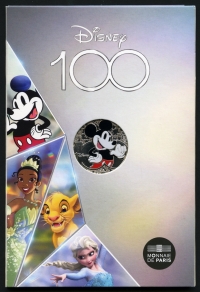 프랑스 France 2023 10 Euro Silver Disney 월트디즈니100년 은화 미사용 ( 31mm / 13g  )