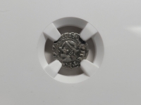 헝가리 Hungary 1342-1382 1 Denier / 루이 1세 /14 mm/0.49 g/은화 NGC 진품