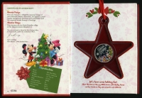 니우에 Niue 2014 $1 디즈니, 디즈니, 즐거운 크리스마스, 1/2온스 색채 은화 프루프 ( 32mm/  발행량 10,000개)